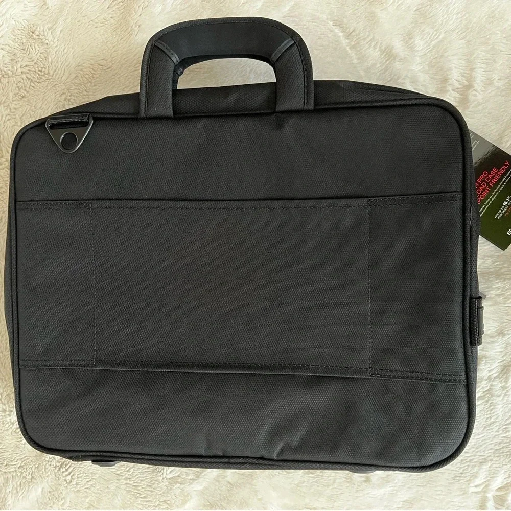 NWT black Eco Style Computer Tech Travel Office Work Business Bag fits 16.1”